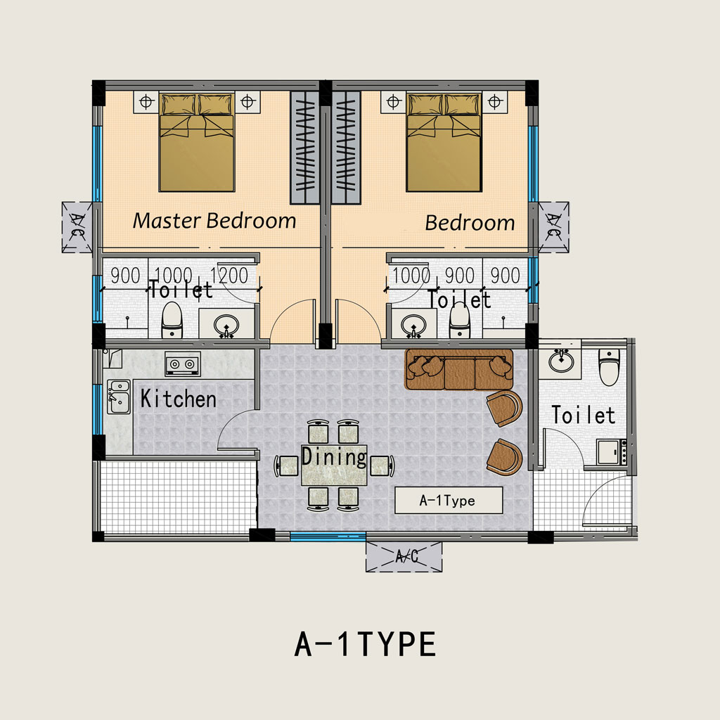 Tower A - Apartment Type 1
