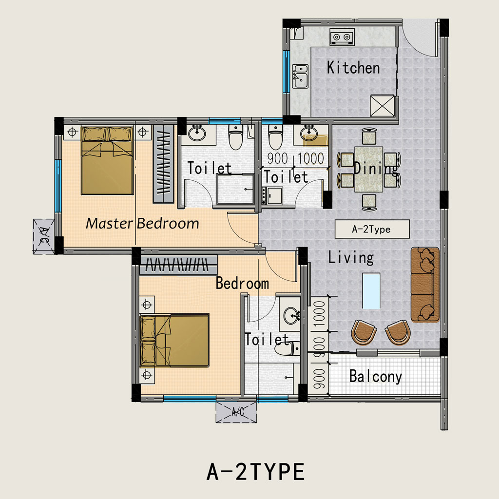 Tower A - Apartment Type 2