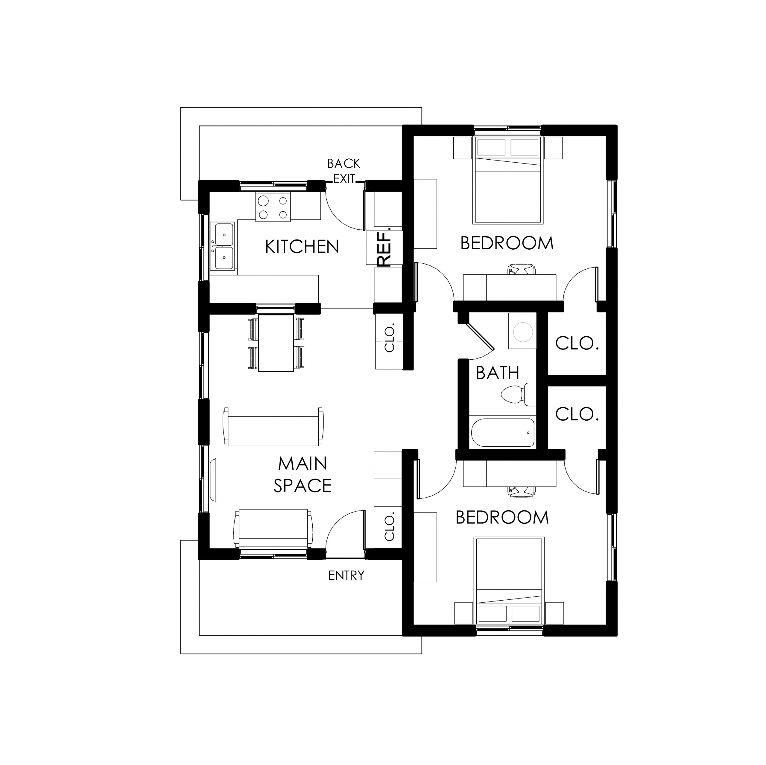 Two Bedroom House