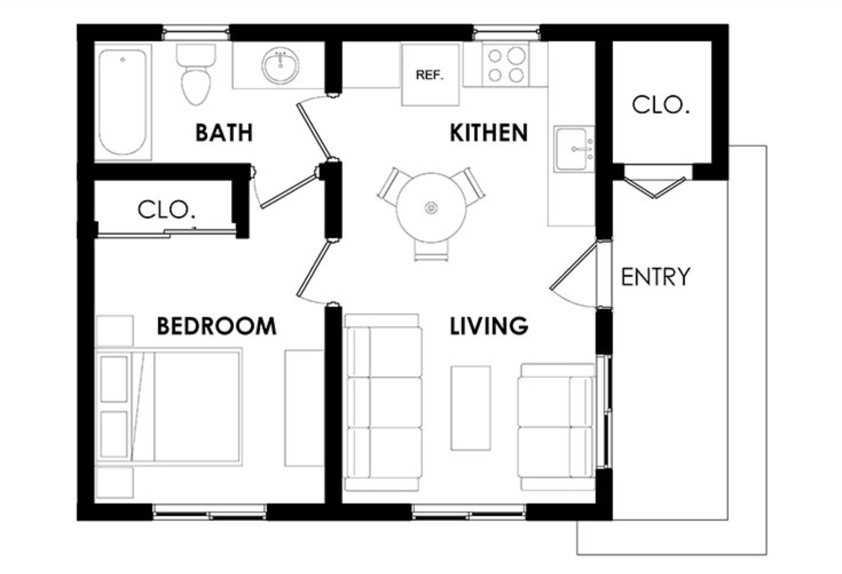 One Bedroom Duplex