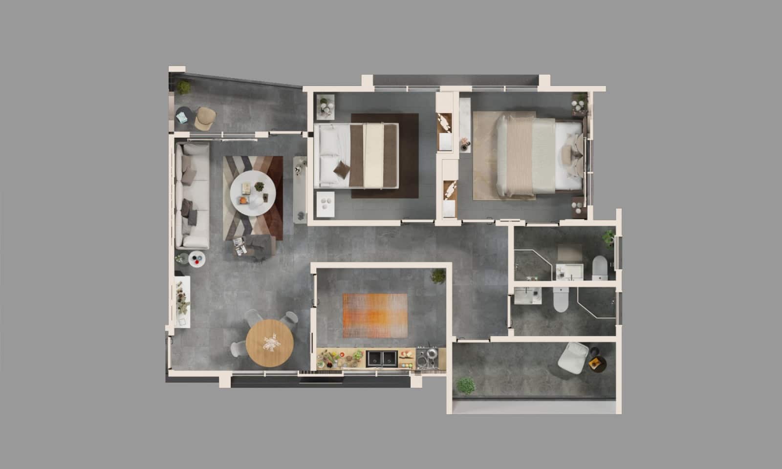 2 Bedroom Apartment 