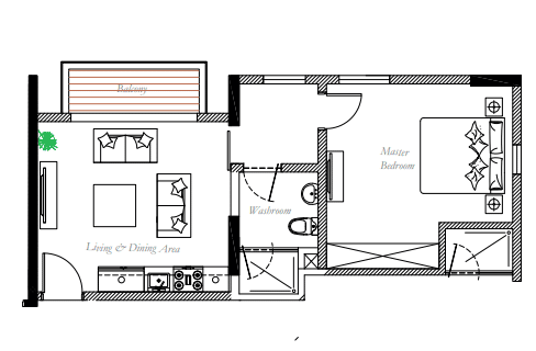 1 Bedroom Apartment 